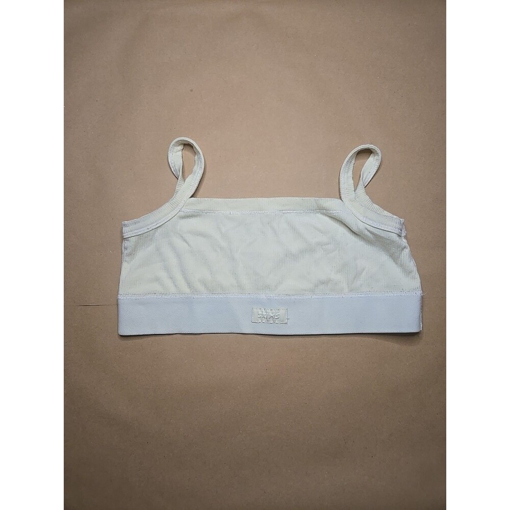 Skims Scoop Bralette Yellow Cotton Ribbed Spaghetti Strap Wireless Bra Medi